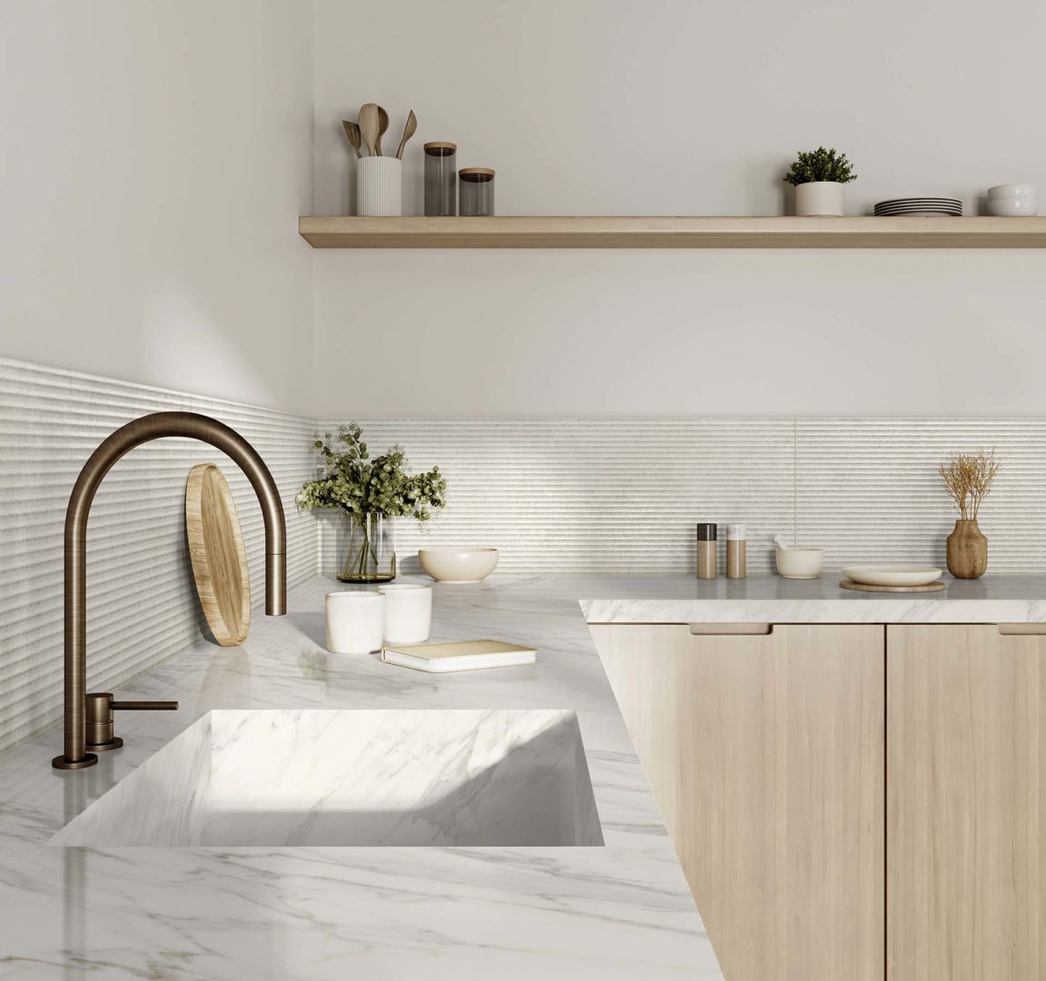 Ragno Tiempo Wall cucina 3D Bianco