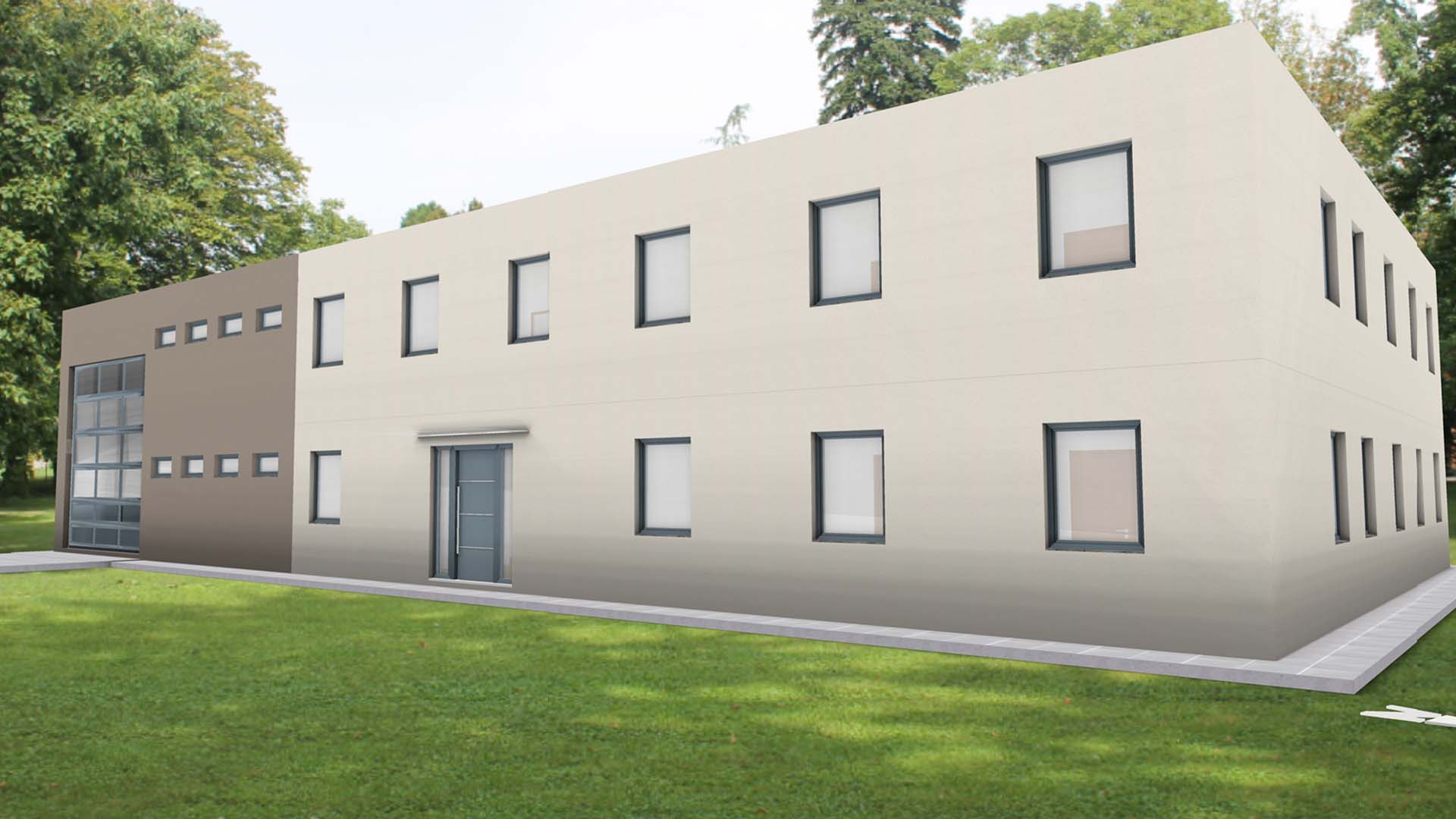 Siak Render del Ddd Center che formerà nuovi talenti, progettato da Rubner