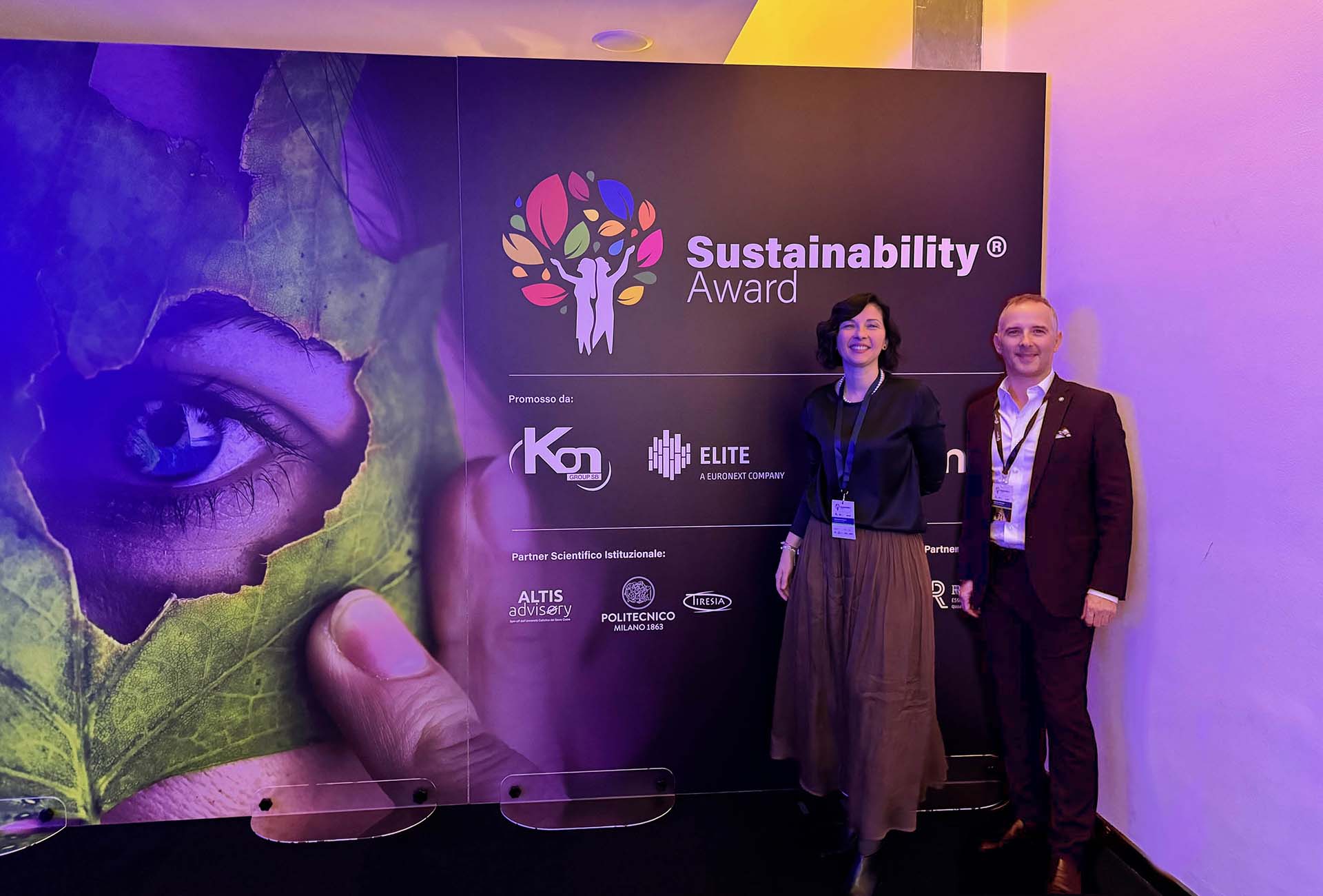 Sustainability Award 2024 Alessandra e Francesco Pettenon AD FILA