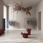 Vitra Tiles CementEra ambientato in una boutique