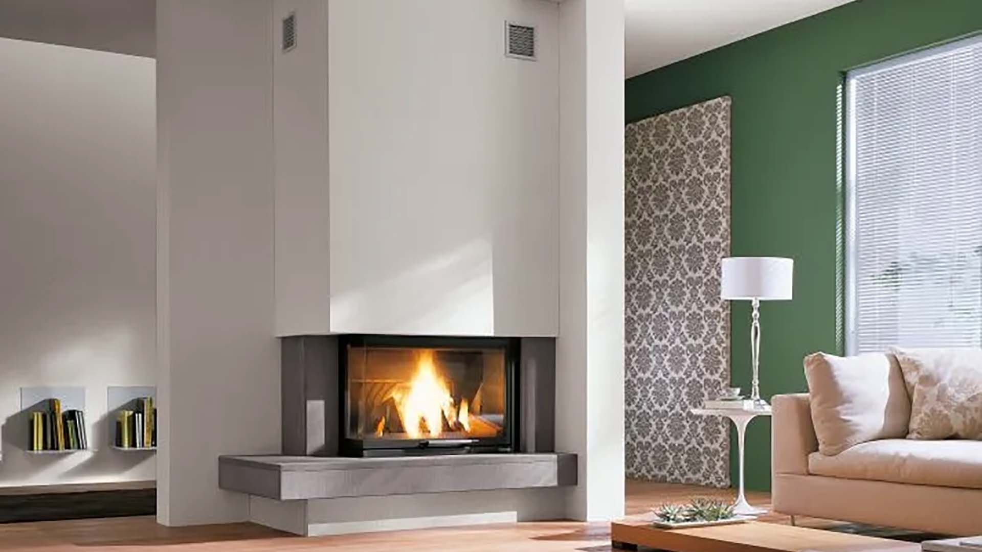 Palazzetti camino con cornice Auronzo