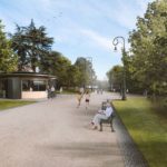 Render del Viale Mattioli ©Land