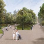 Render viale Virgilio ©Land