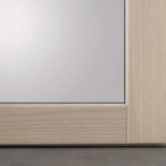 Navello finestra in legno e alluminio Chios 2.0 portafinestra traversa inferiore e copricerniera cromo