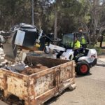 Bobcat minipala L28 pulizia aree verdi