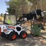 Bobcat minipala L28 pulizia aree verdi