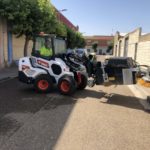 Bobcat minipala L28 pulizia strade