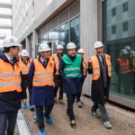 Coima il ministro Matteo Salvini e il presidente di regione Lombardia Attilio Fontana visitano il cantiere accompagnati da Manfredi Catella founder e ceo Coima Sgr