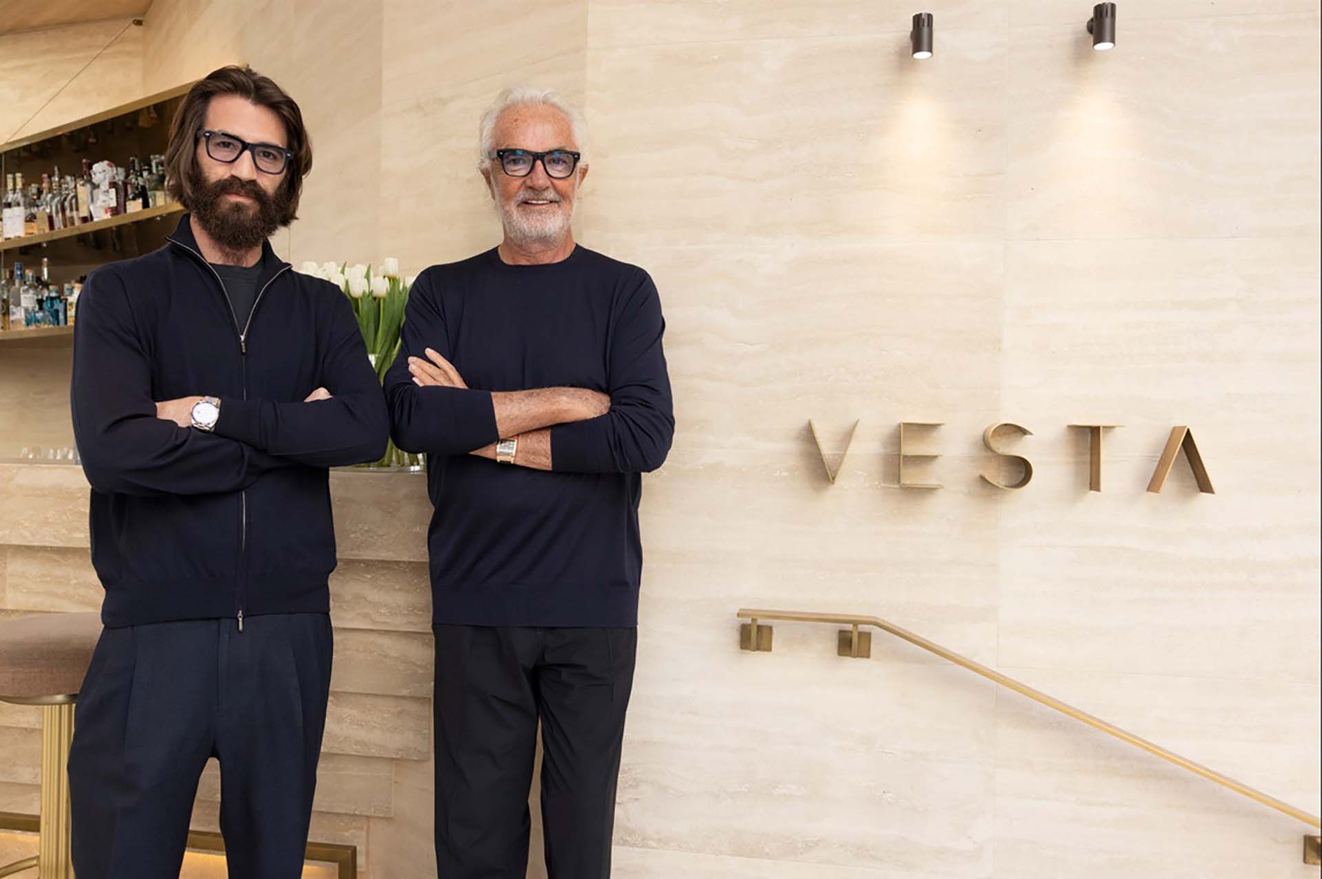 Lmdv Hospitality Leonardo Maria Del Vecchio e Flavio Briatore al Vesta