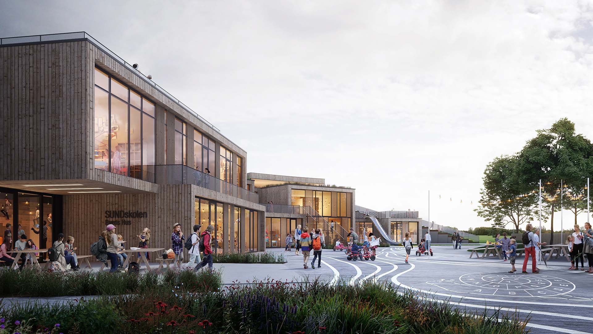 Sundby School render