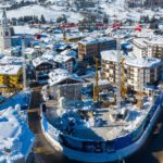 Vista cantiere Hotel Ampezzo