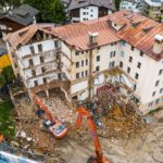 Vista cantiere durante le demolizioni
