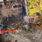 Vista cantiere durante le demolizioni