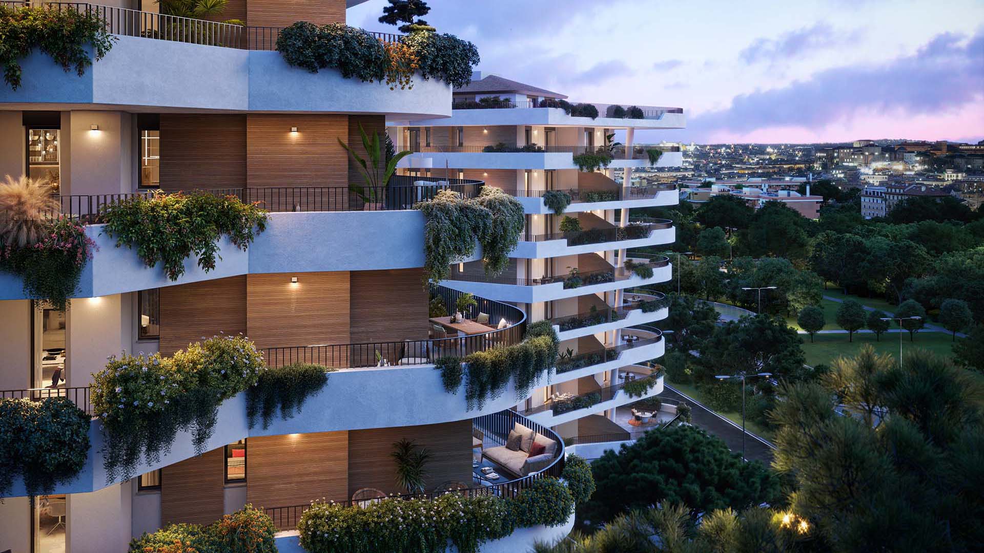 Vittorio Grassi Architects Roma Terrazze Talenti render