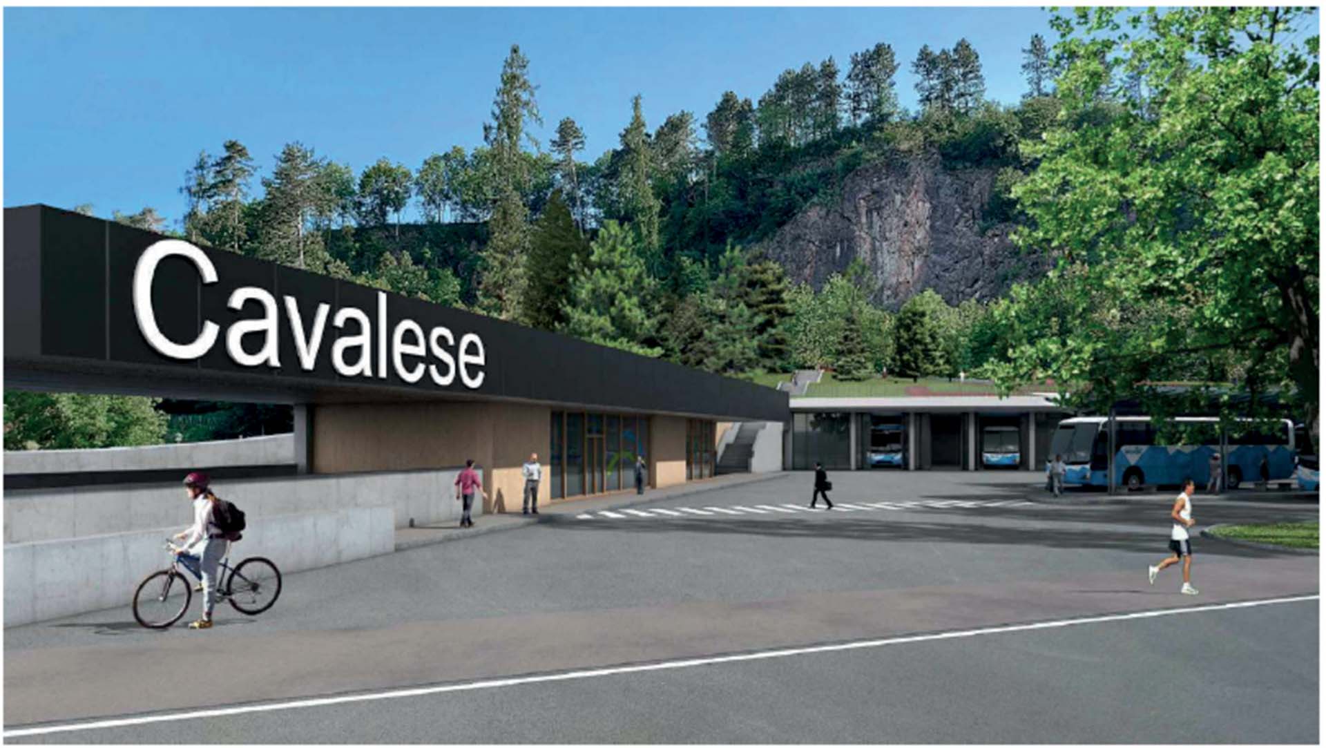 Anple cantiere nuovo Centro Intermodale Cavalese