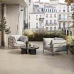 Casalgrande Padana Lithos ambientato beige 60x120 outdoor