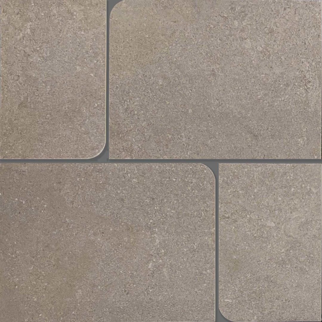 Casalgrande Padana Lithos decoro mosaico taupe curved 30x30