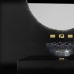 Glass Design Venezia blue gold powder