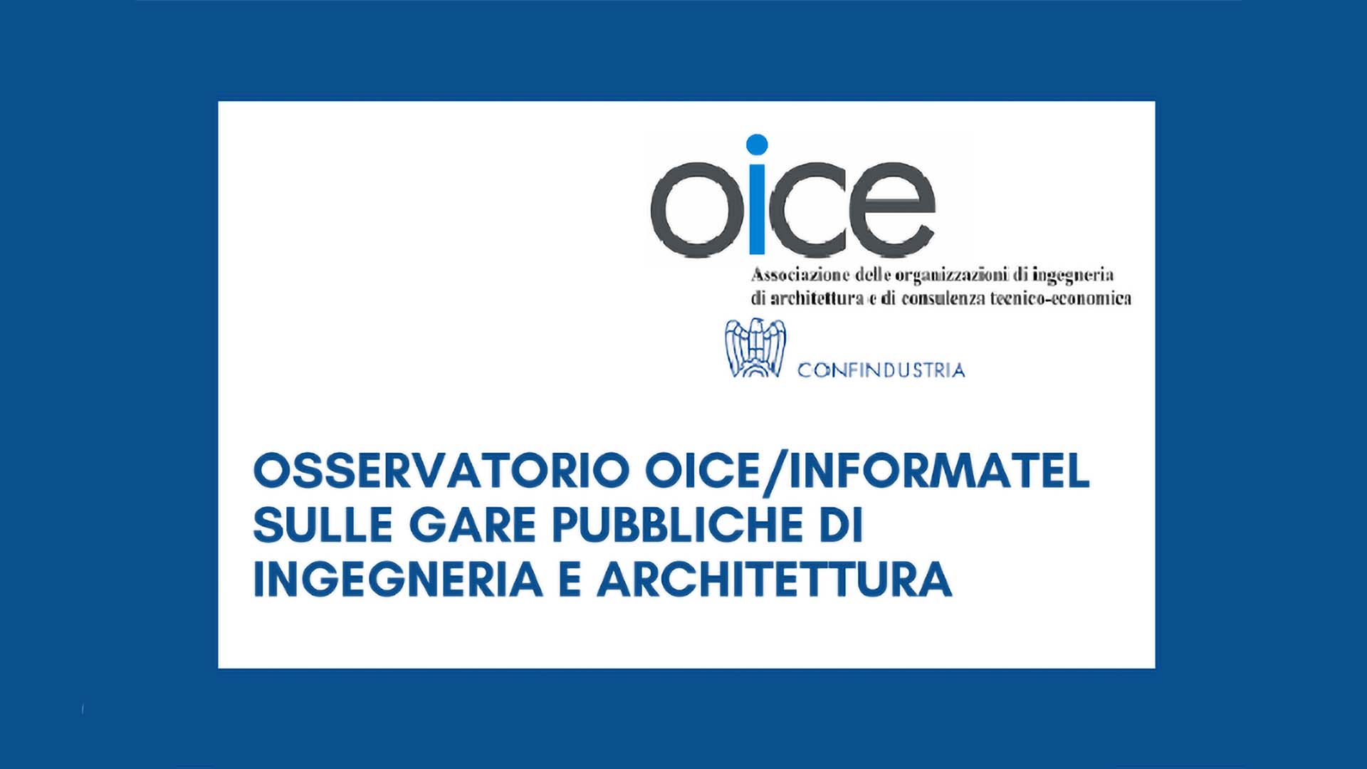 Oice osservatorio bandi gennaio 2025