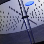 Ritmonio soffione due modalità getto laminare o pioggia con cromoterapia comandato da pulsantiera a muro particolare