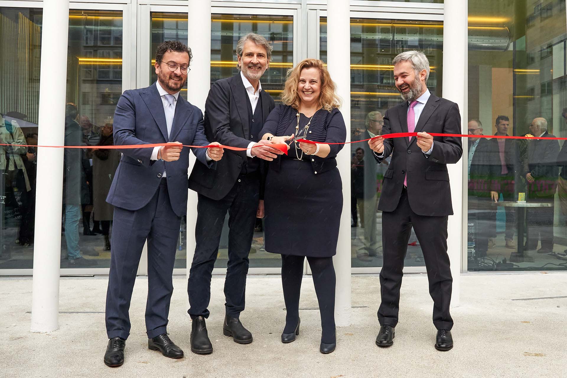 Da sinistra a destra Giancarlo Patri (Partner - Head of Investment Management di Kervis SGR), Giancarlo Tancredi (Assessore alla Rigenerazione Urbana del Comune di Milano), Giovanna Iannantuoni (Rettrice dell’Università di Milano-Bicocca) e Giovanni Manfredi (Managing Director di Aermont Capital)