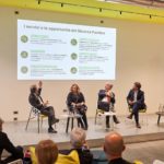 Da sinistra a destra Salvatore Torrisi (Prorettore alla Valorizzazione della ricerca dell'Università), Giovanna Iannantuoni (Rettrice dell’Università di Milano-Bicocca), Marco Orlandi (Presidente di Fondazione Bicocca e Prorettore vicario dell'ateneo) e Luca Passoni (Director Innovation Team PwC)