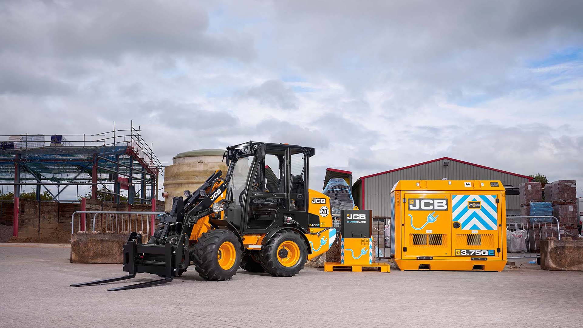 Jcb pala gommata 403E con cabina riscaldata
