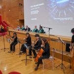 Il violinista Leonardo Moretti con Perpetuum Mobile Strings Ensemble alla cerimonia