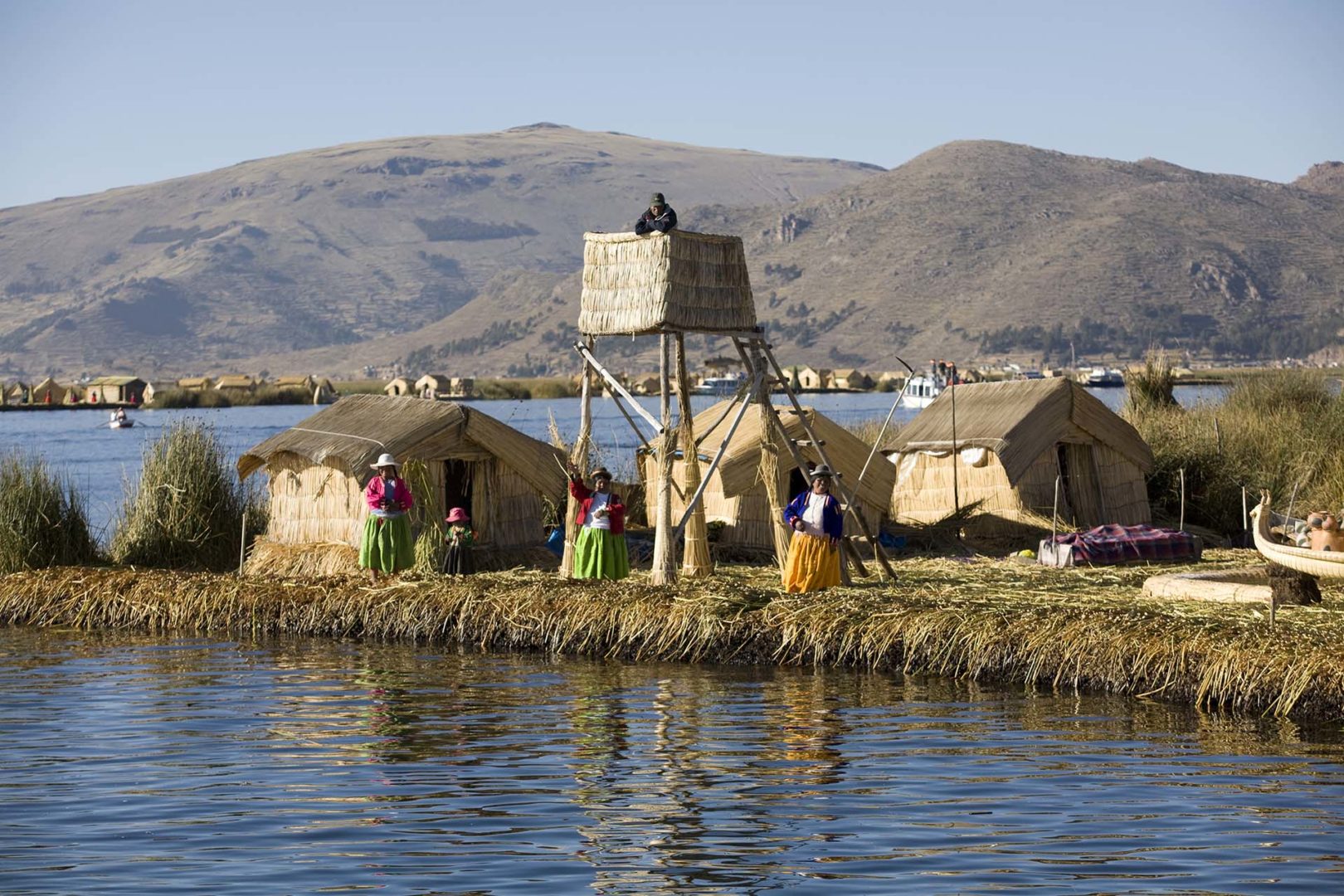 Perù Biennale Venezia 2025 Isole degli Uros nel Lago Titicaca ©Gihan Tubbeh