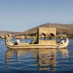 Perù Biennale Venezia 2025 Imbarcazione di canne di Totora degli uros nel lago Titicaca ©Gihan Tubbeh