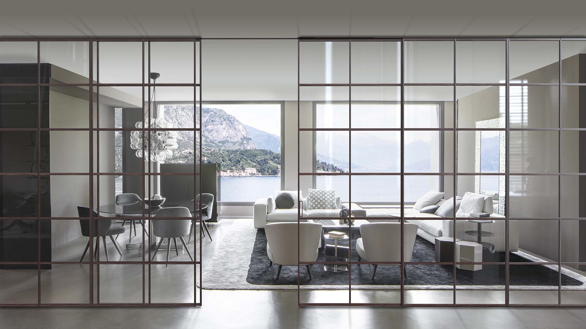 Viva Porte divisorio Bellagio Mosaico modello Industrial