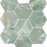 Casalgrande Padana Alabastri decoro mosaico green esagoni