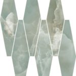 Casalgrande Padana Alabastri decoro mosaico green losanghe