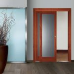Dierre scorrevole Space Primato singolo; porte interne cieche Trendy con pannelli in alluminio satinato lucido