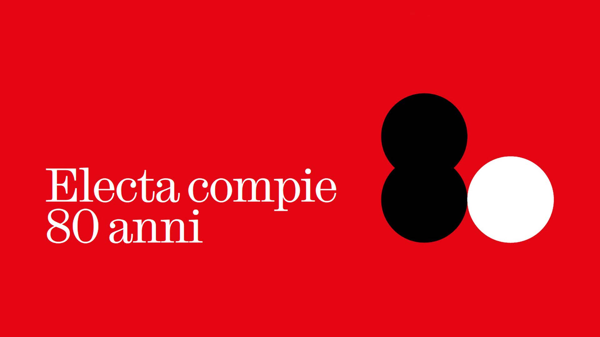 Electa logo dell'anniversario