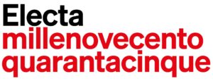 Electa logo che celebra l'anno fondazione