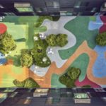 Giardino interno del Centro di Ricerca della Catalisi, Università Tecnica di Monaco, Germania