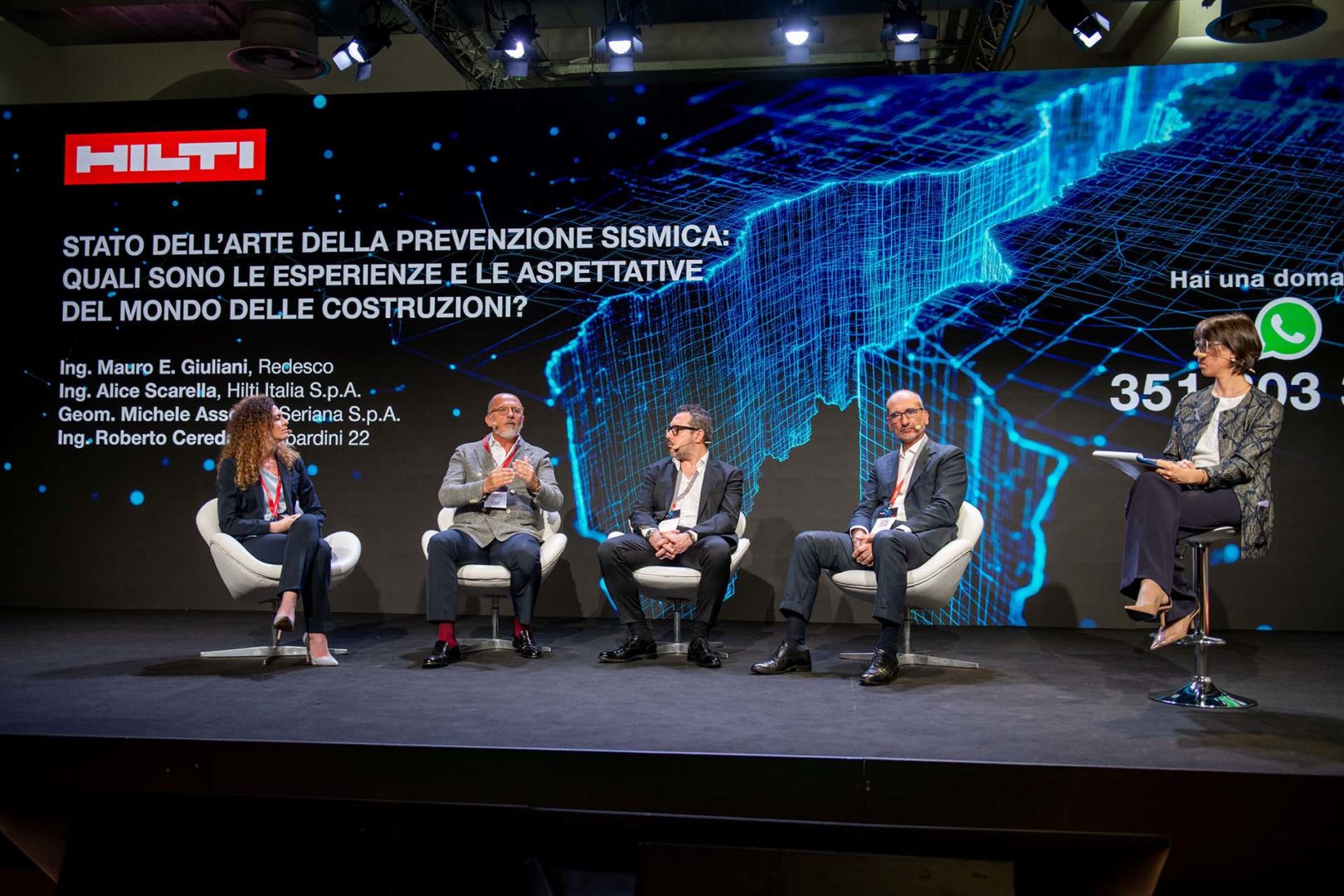 Hilti Seismic Academy relatori prima tavola