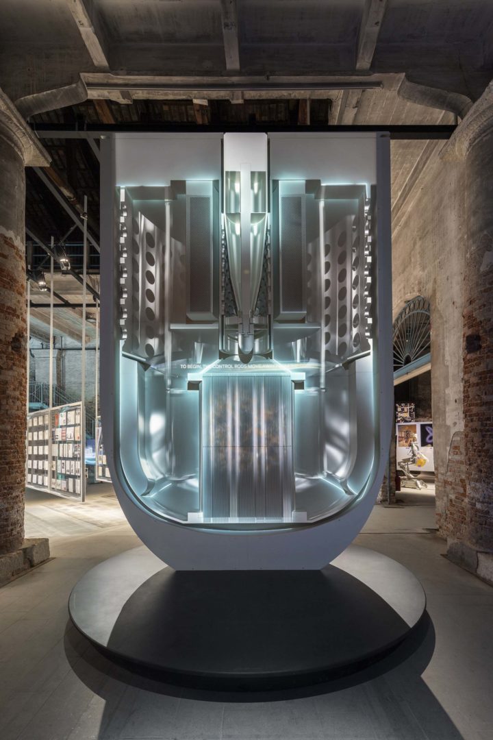 Pininfarina, Newcleo e Fincantieri interno dell'installazione @Agnese Bedini DSL Studio