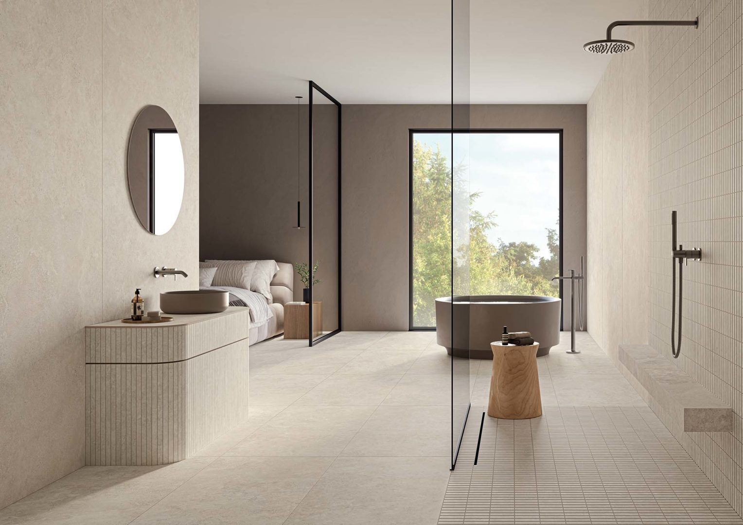 Keope Trevi ivory ambiente bagno