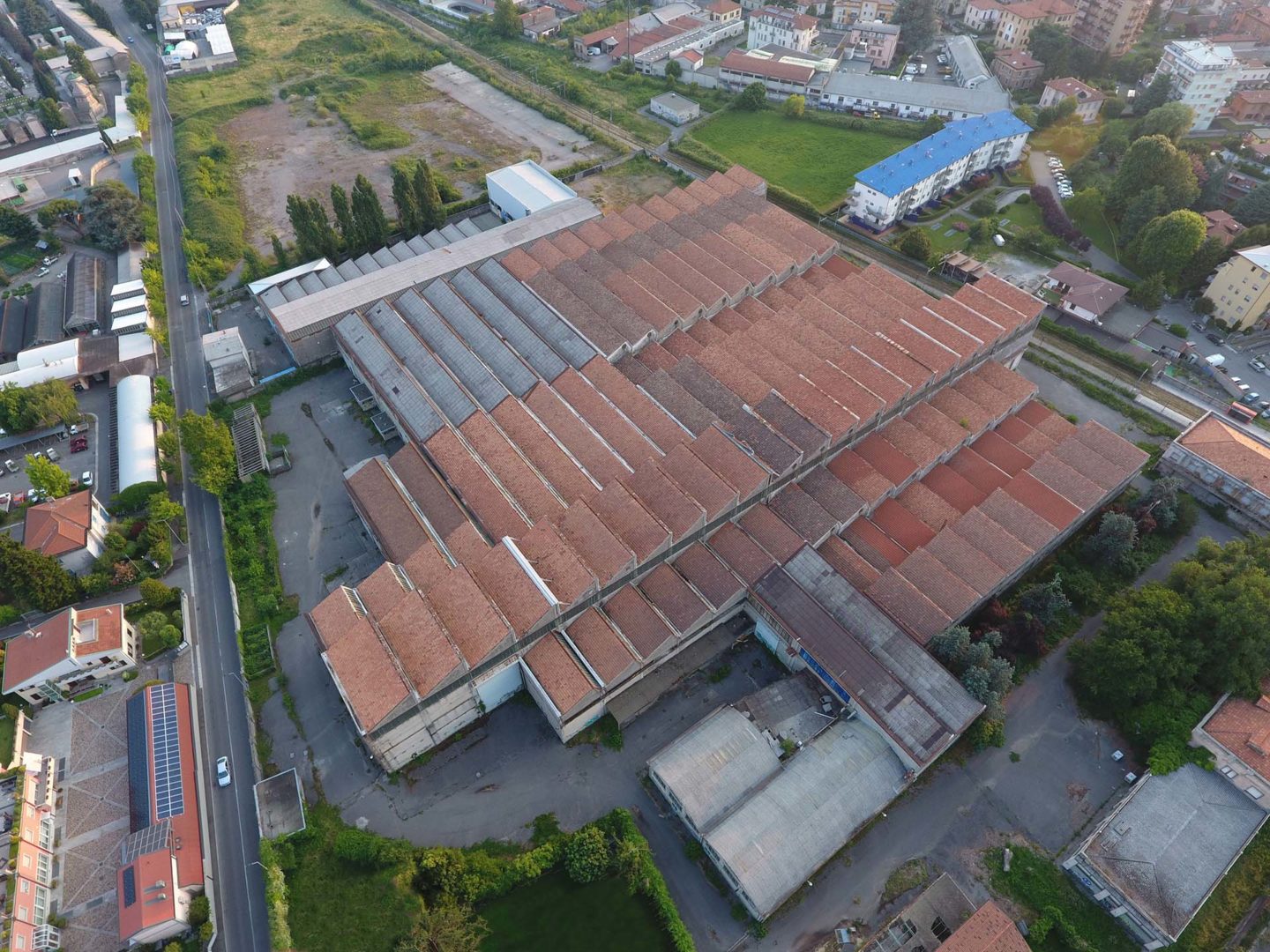 L’ex area industriale Ote nel Borgo Santa Caterina, alle porte del centro di Bergamo