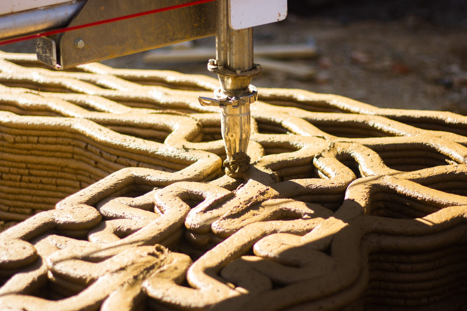 Materiale fluido in fase di stampa ©3dPA