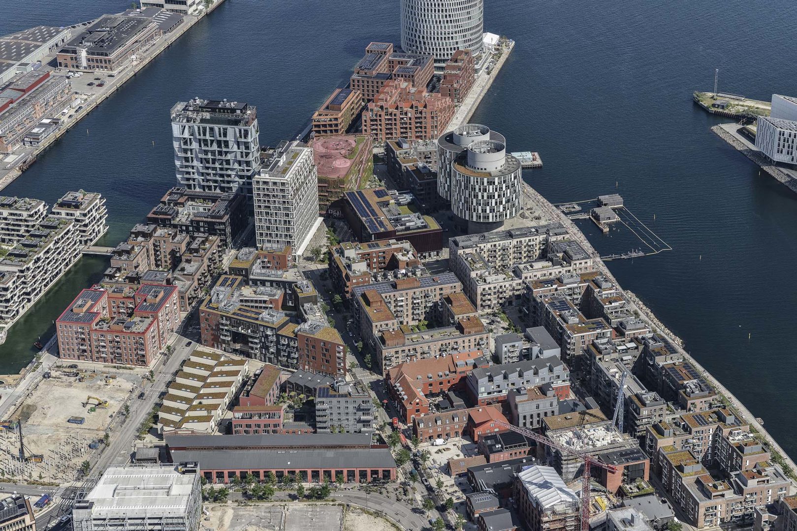 Rigenerazione nell’Århusgadekvarteret ©By & Havn/Dragør Luftfoto