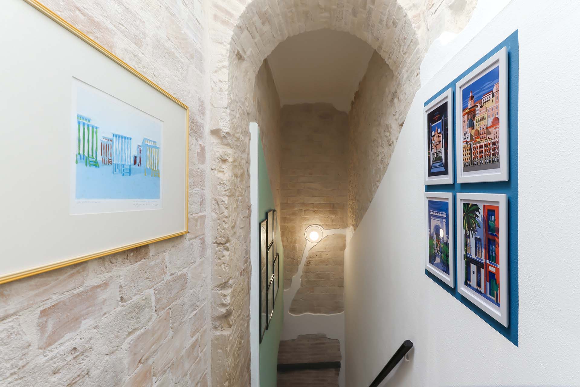 Boero dettagli dell'ingresso del B&B di Cagliari