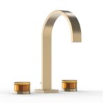 Glass Design Oto Amber Brass Brushed