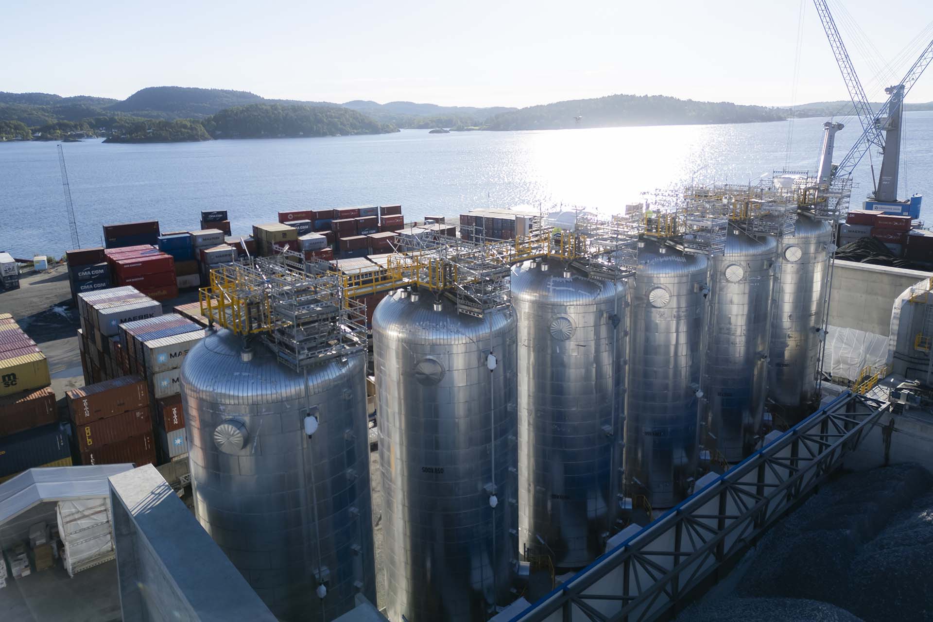 Heidelberg Materials i serbatoi di Co2 di Brevik possono contenere circa 5000 tonnellate di Co2