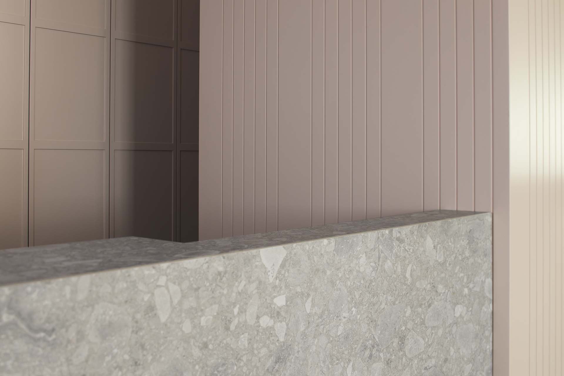 Lea Ceramiche collezione Side Stone per l'ingresso dell'hotel Imperiale di Gatteo a mare (Forli Cesena) ©Alvise Raimondi