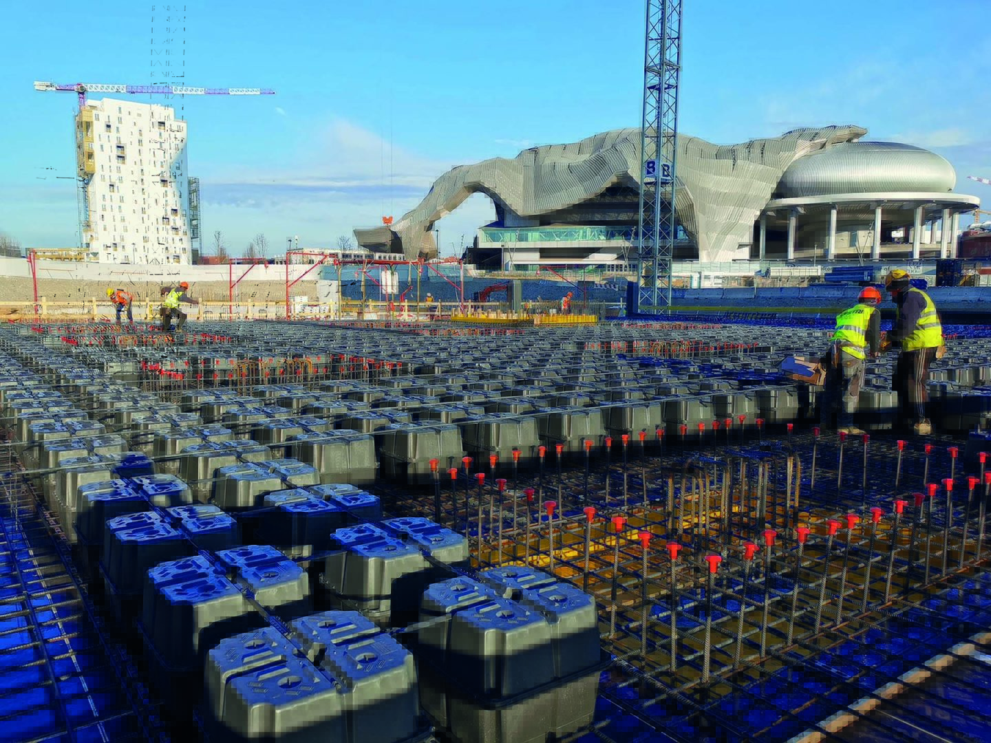 Posa del sistema U-Boot Beton nel cantiere CityLife a Milano