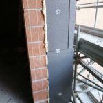 Realizzazione dell’involucro con blocchi in Poroton preisolato Superpor Fullblock e realizzazione dei tamponamenti con un intonaco scanalato