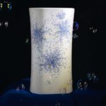Alessandro Mendini decoration blu on Nativo washbasin Azzurra Ceramica ©Claudio Codegoni
